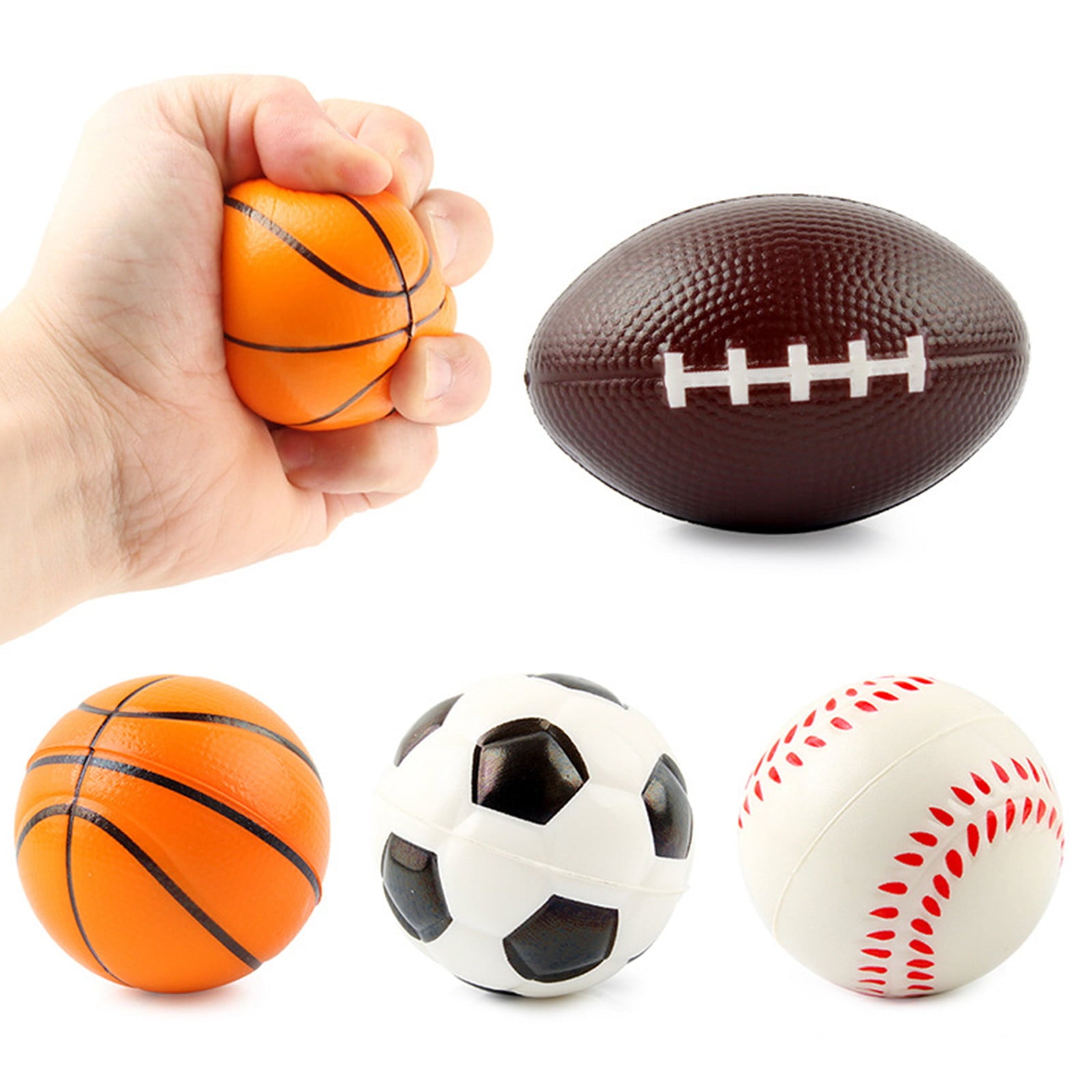 Fridja Grip Strength Football Basketball Football Decompression Stuffed Cotton Toy