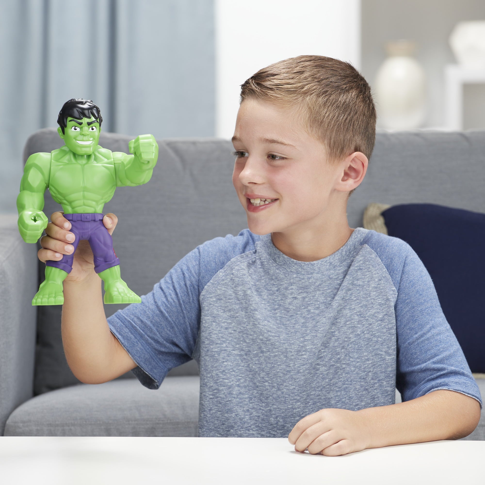 Playskool Marvel Super Hero Adventures Mega Mighties Hulk， 10-Inch Toy