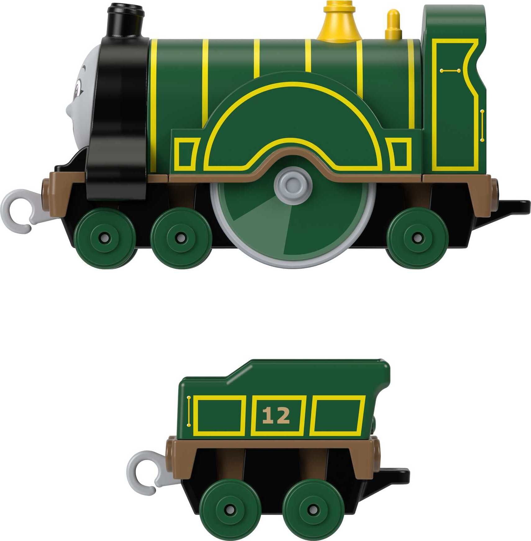 Thomas and Friends Emily Engine， Die-Cast Metal Push-Along Toy Train