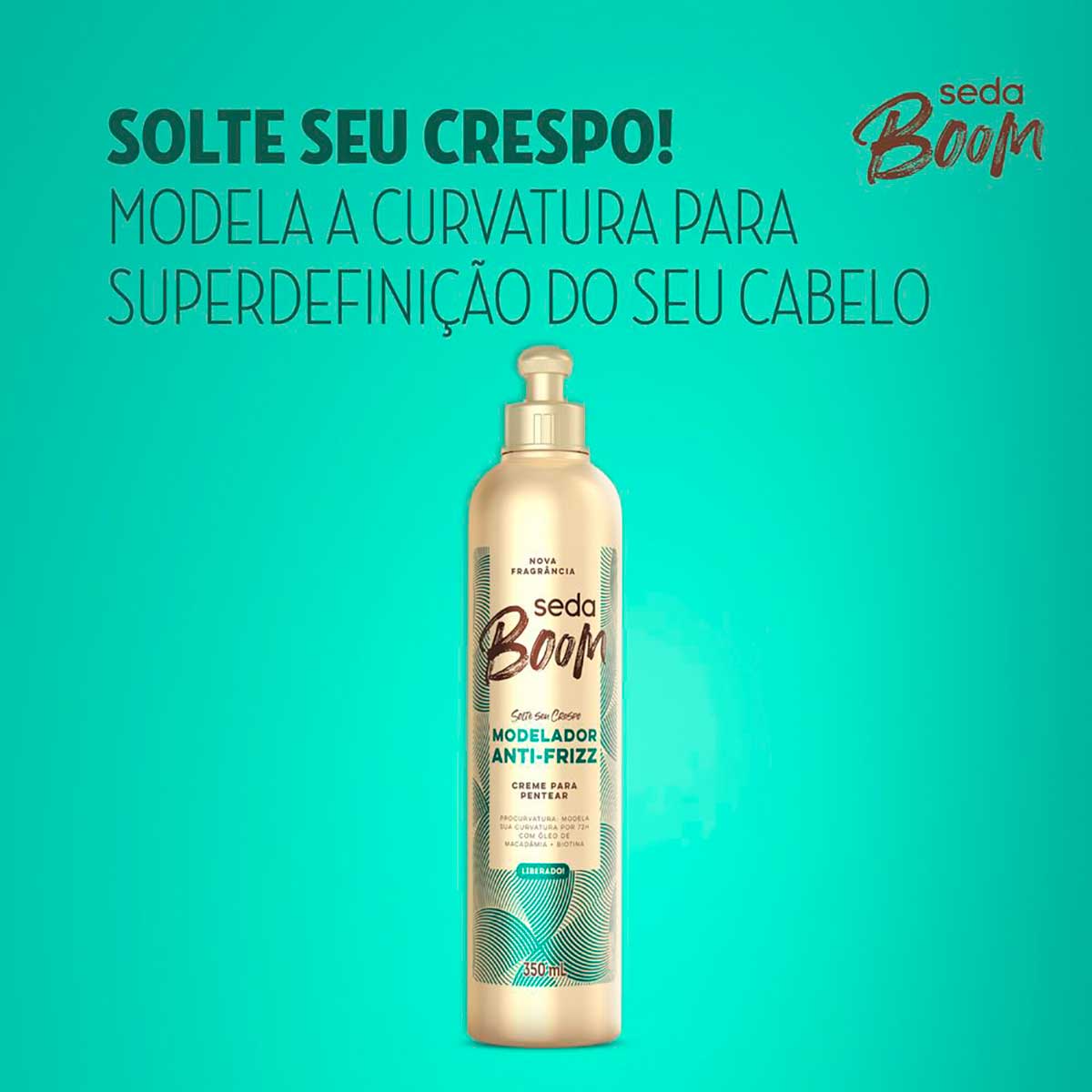 Creme de Pentear Seda Boom Modelador Antifrizz 350ml