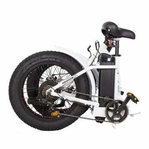 Ecotric Dolphin Long Distance Step Thru Portable Folding Fat Tire For Max Comfort Electric Bike  w/ 500W Brushless Motor for Long Lifespan - Leisure, Commuter, Trail Riders