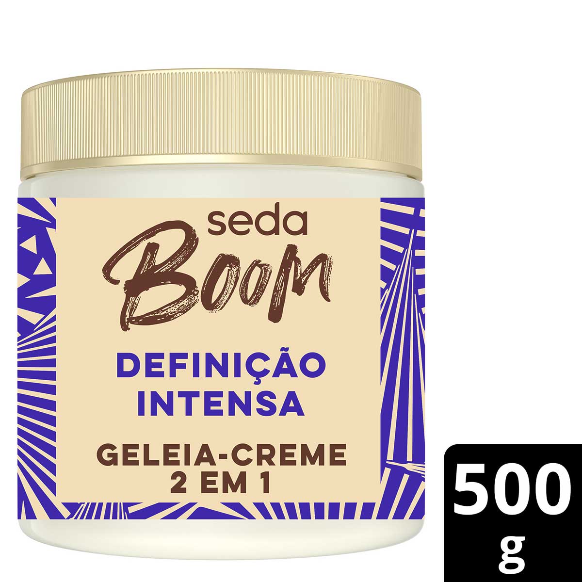 Geleia Creme 2 em 1 Seda Boom Definicao Intensa 500g