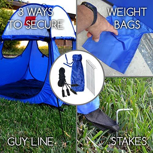 Pop Up Dog Tent Outdoor Camping Large Doggy UV Sun Shelter for Shade and Weather Protection - Perfect for Yard， Beach and Outdoors!