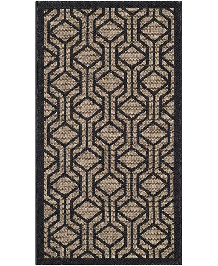 Safavieh Courtyard Brown and Black 2'7