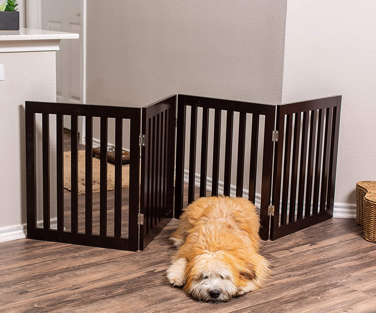 Internet's Best Traditional Pet Gate - 4 Panel - 24