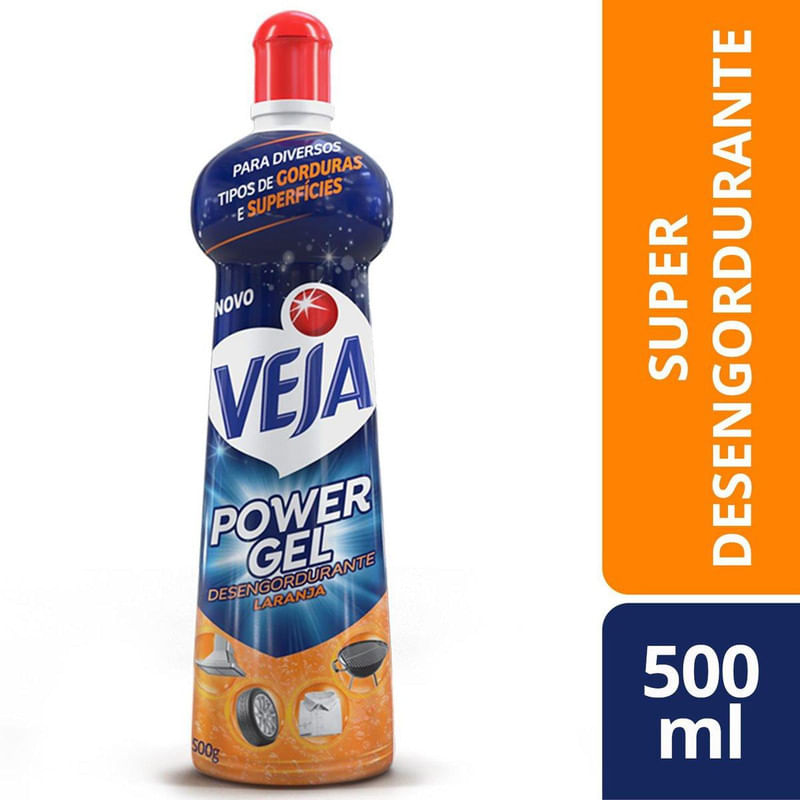Super Desengordurante Veja Power Gel Limao 500g