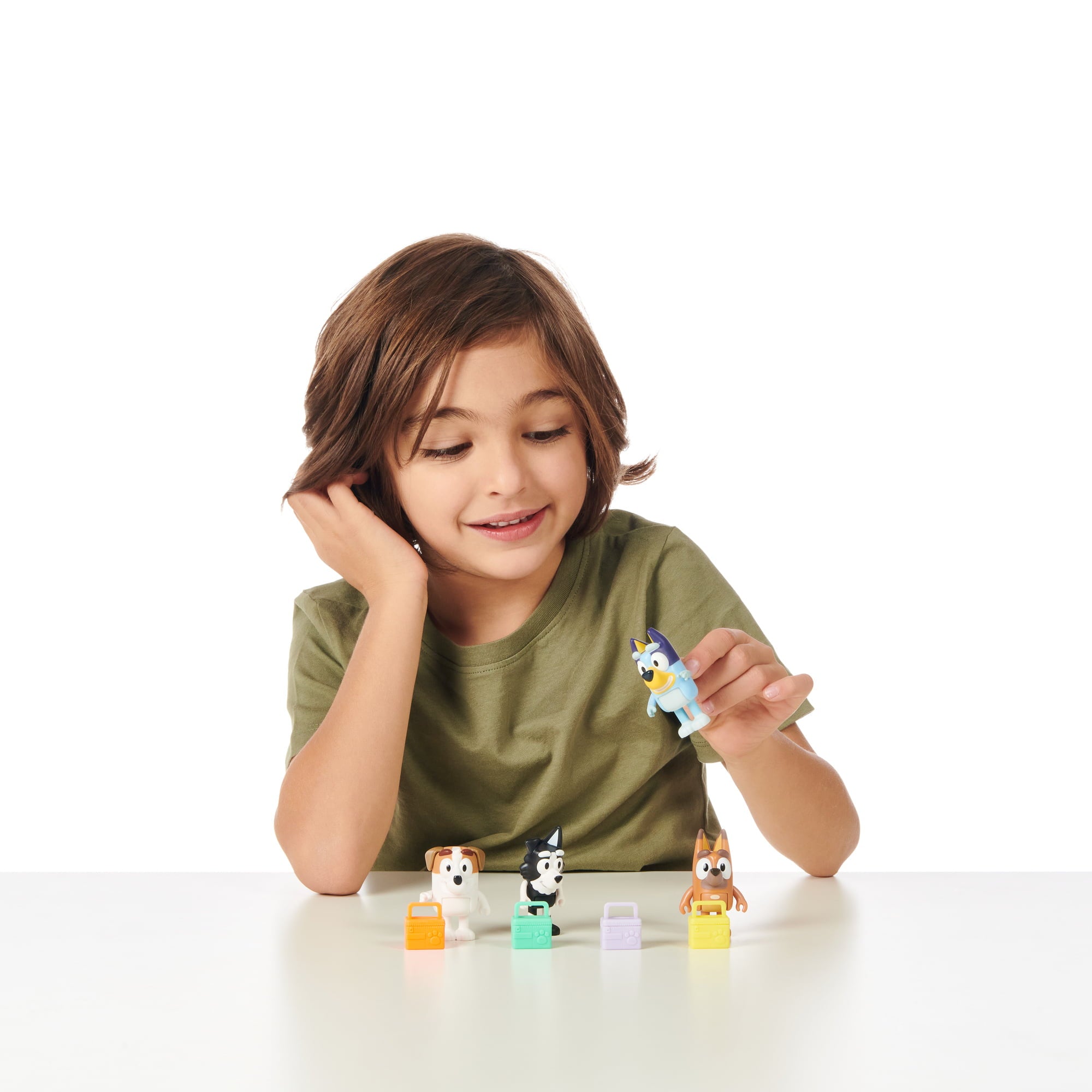 Bluey， School Friends - Bluey， Jack， Pretzel and Mackenzie ，4-Pack， 2.5-3 inch Figures， Preschool， Ages 3+