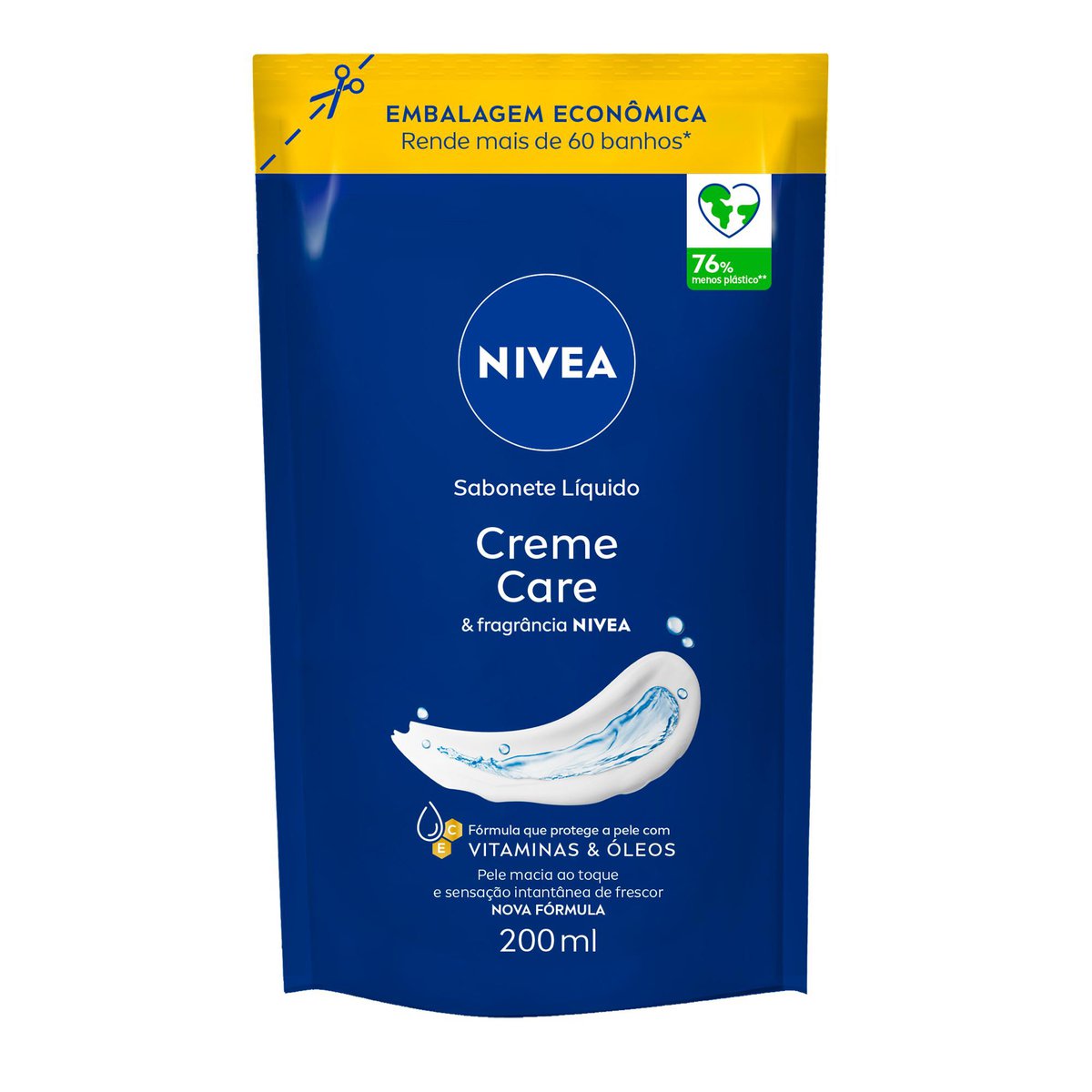 Sabonete Liquido NIVEA Refil Creme Care 200ml