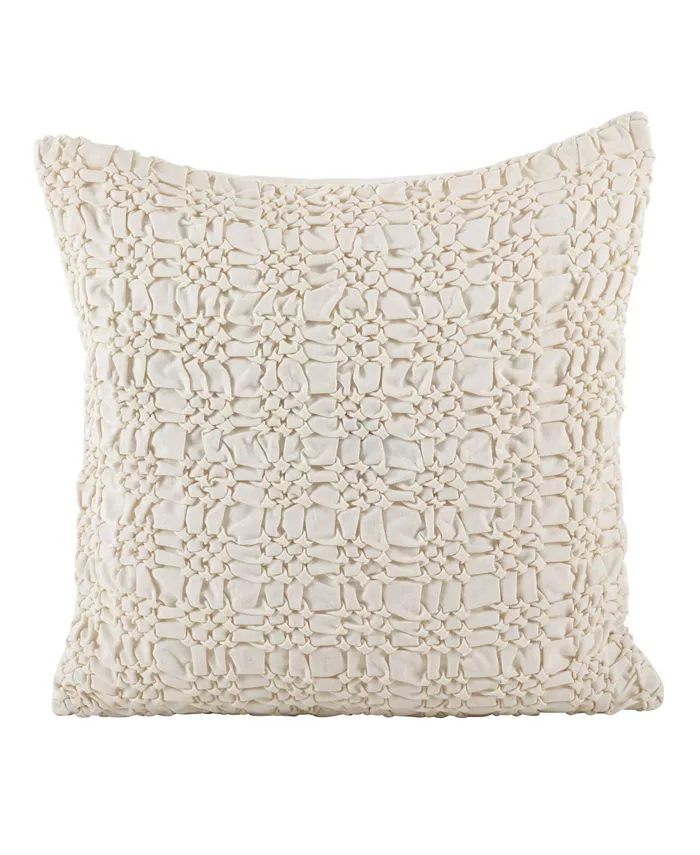 Saro Lifestyle Smocked Decorative Pillow， 20