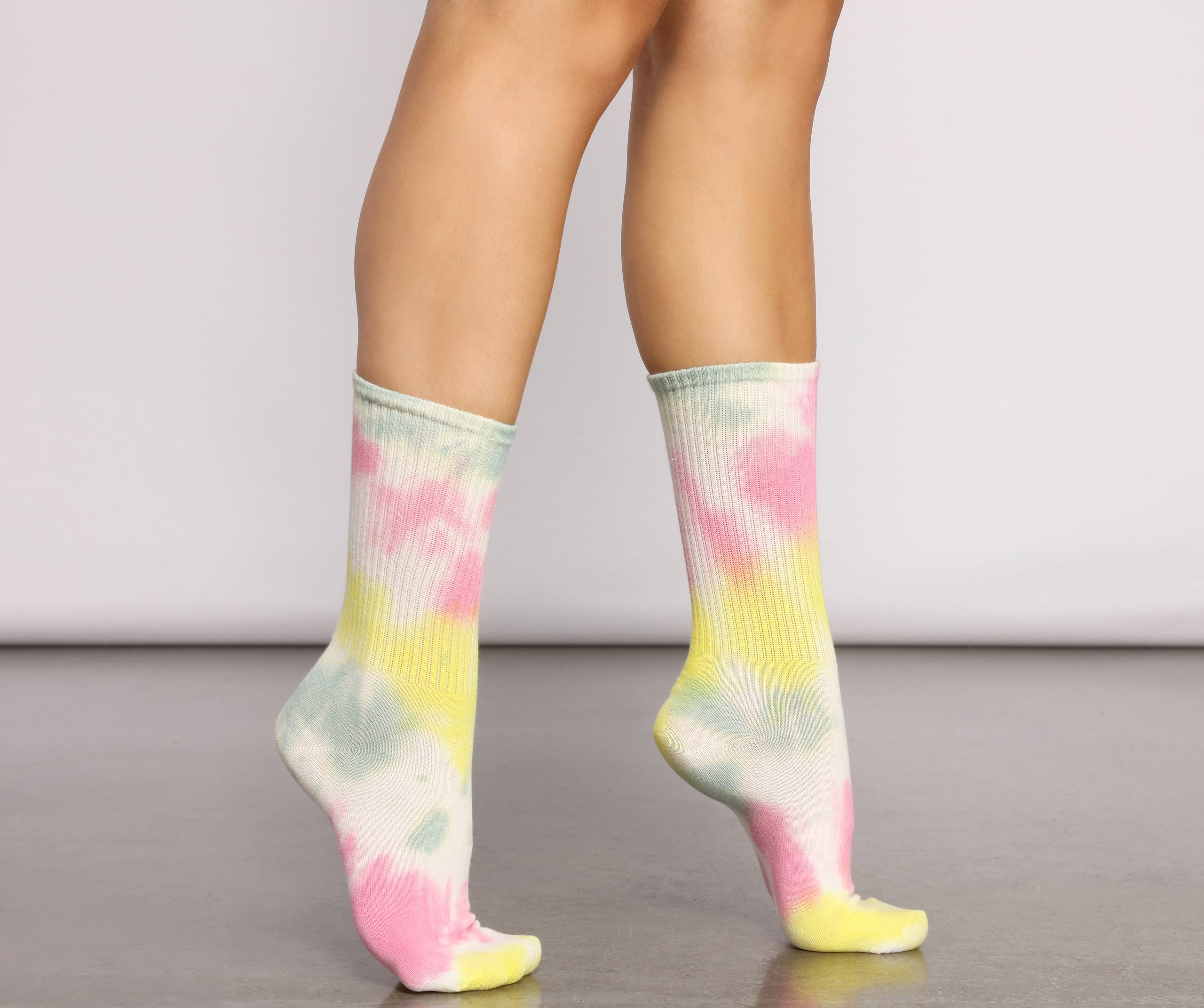 Tie Dye Crew Socks