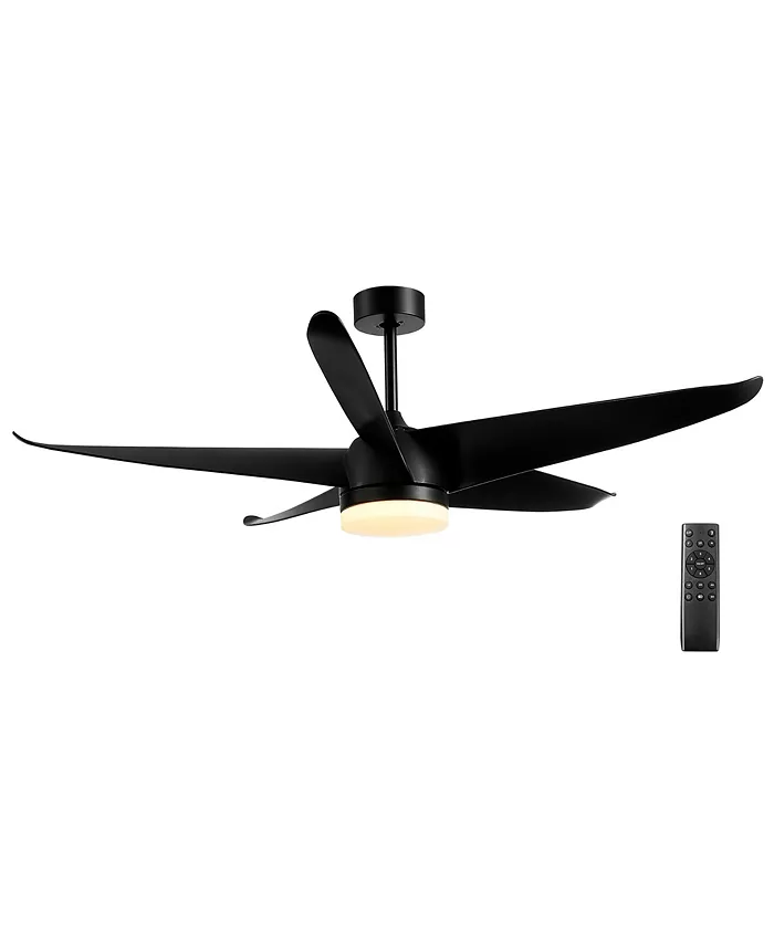Costway 60'' Reversible Ceiling Fan with Light 2700K 4200K 6500K Adjustable LED Fan