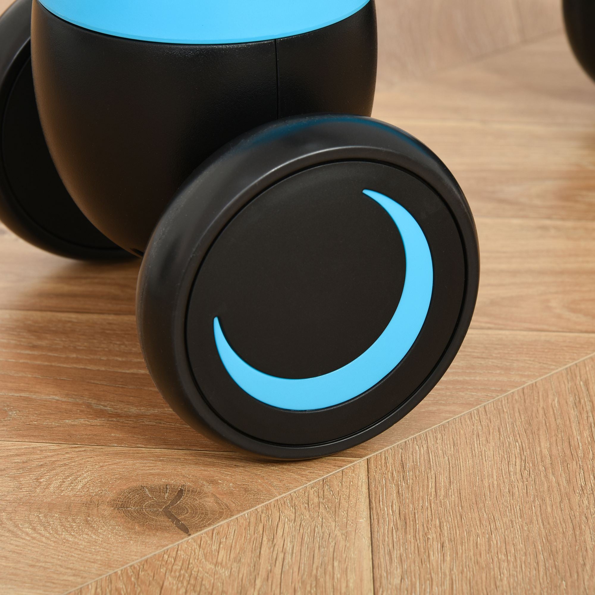 Qaba Sliding Toy Blue Walking Bike Foot-to-Floor Ride-On