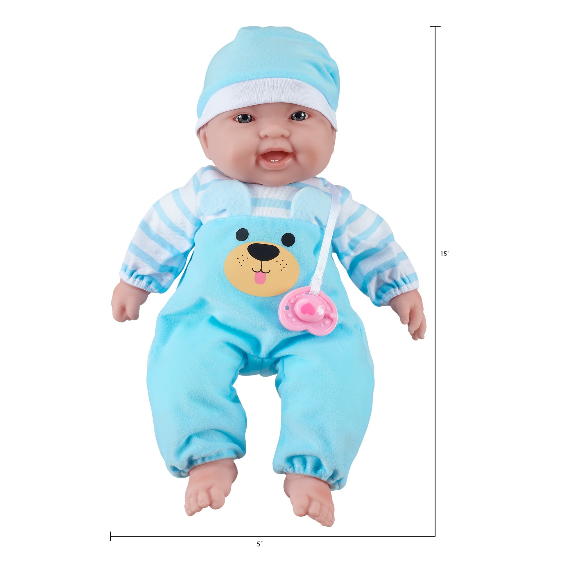 My Sweet Love Happy Twins Play Set, 6 Pieces Featuring Two 15" Soft Body Dolls, Perfect for Children 2+