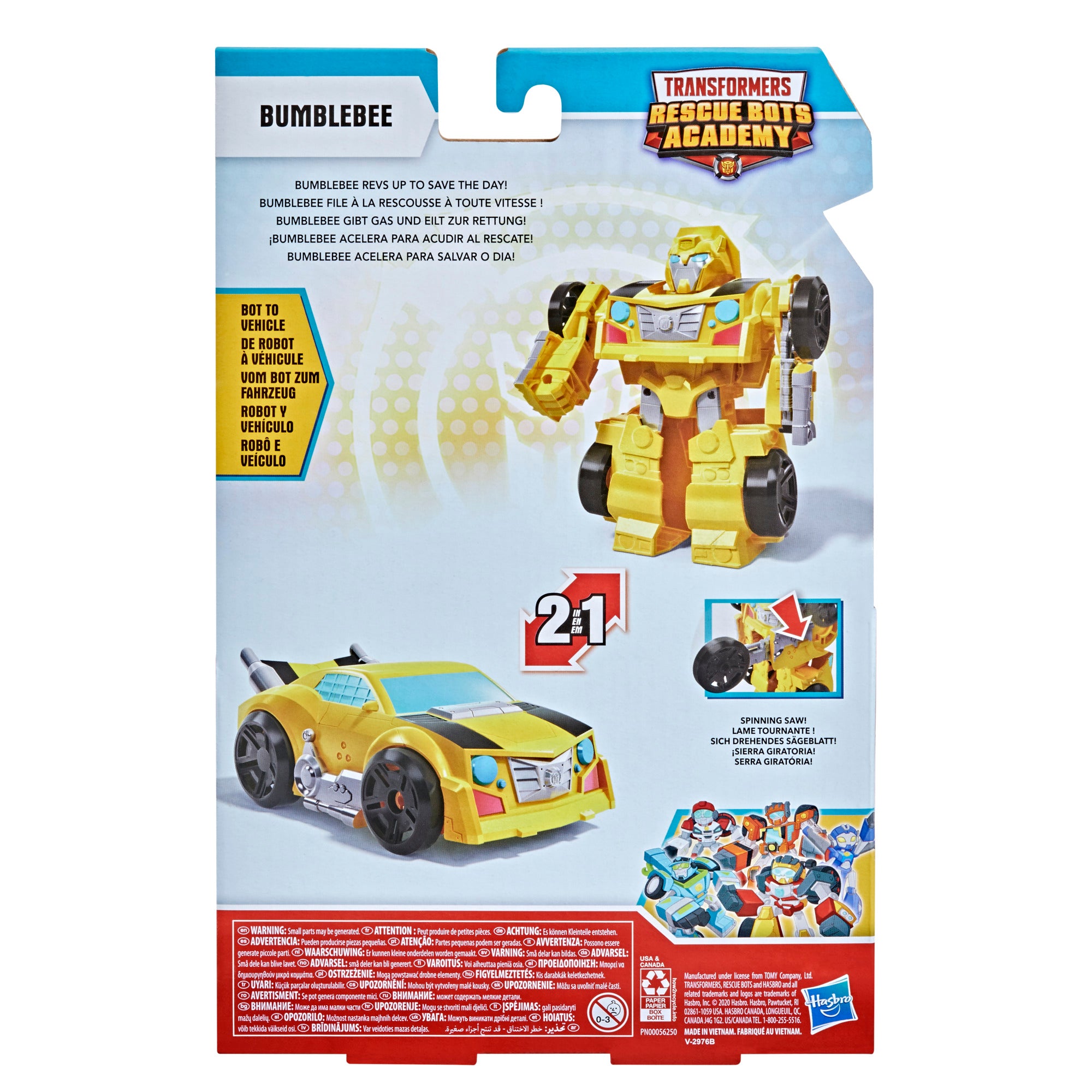 Transformers Rescue Bots Academy Bumblebee， 6-Inch Collectible Action Figure