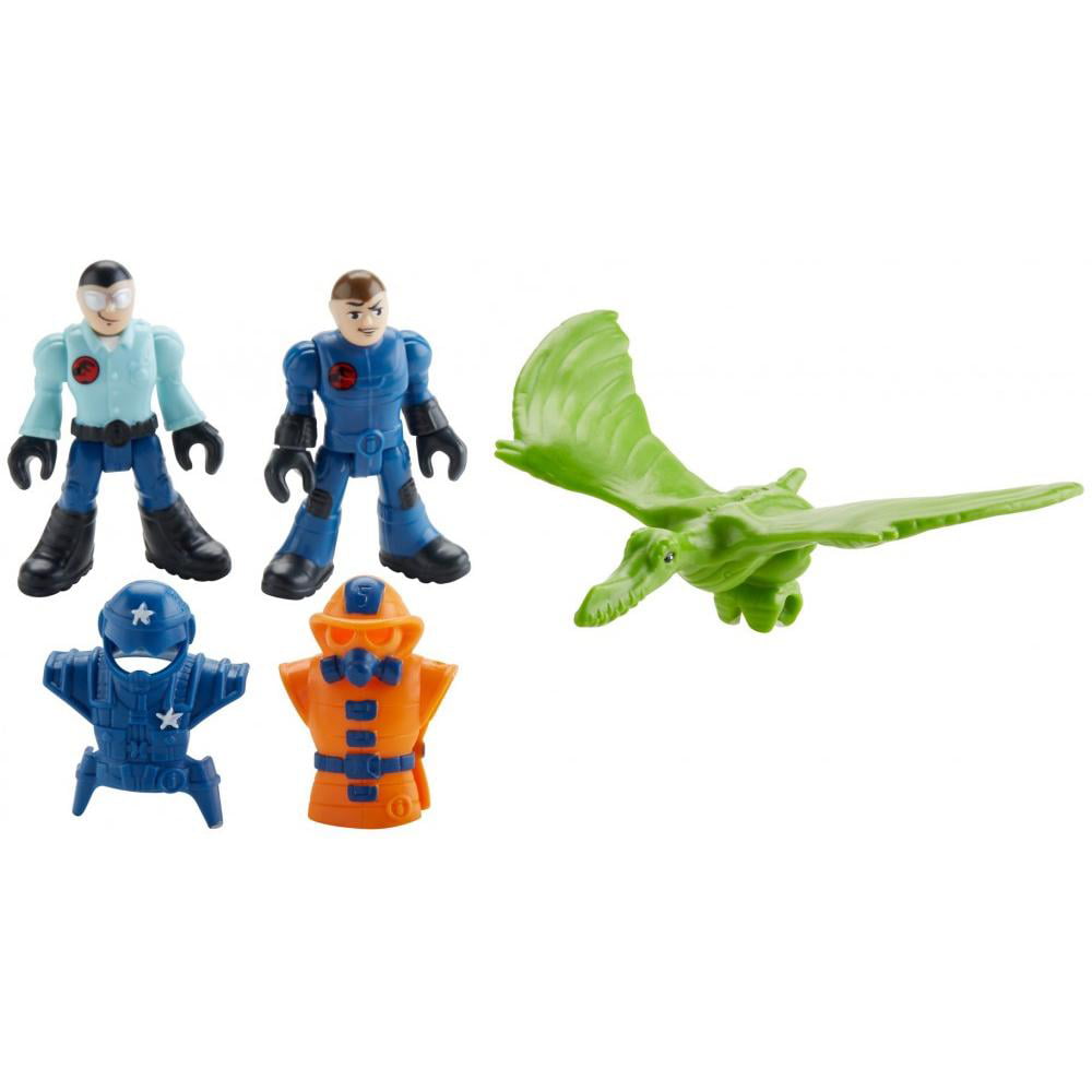 Imaginext Jurassic World Park Workers and Pterodactyl