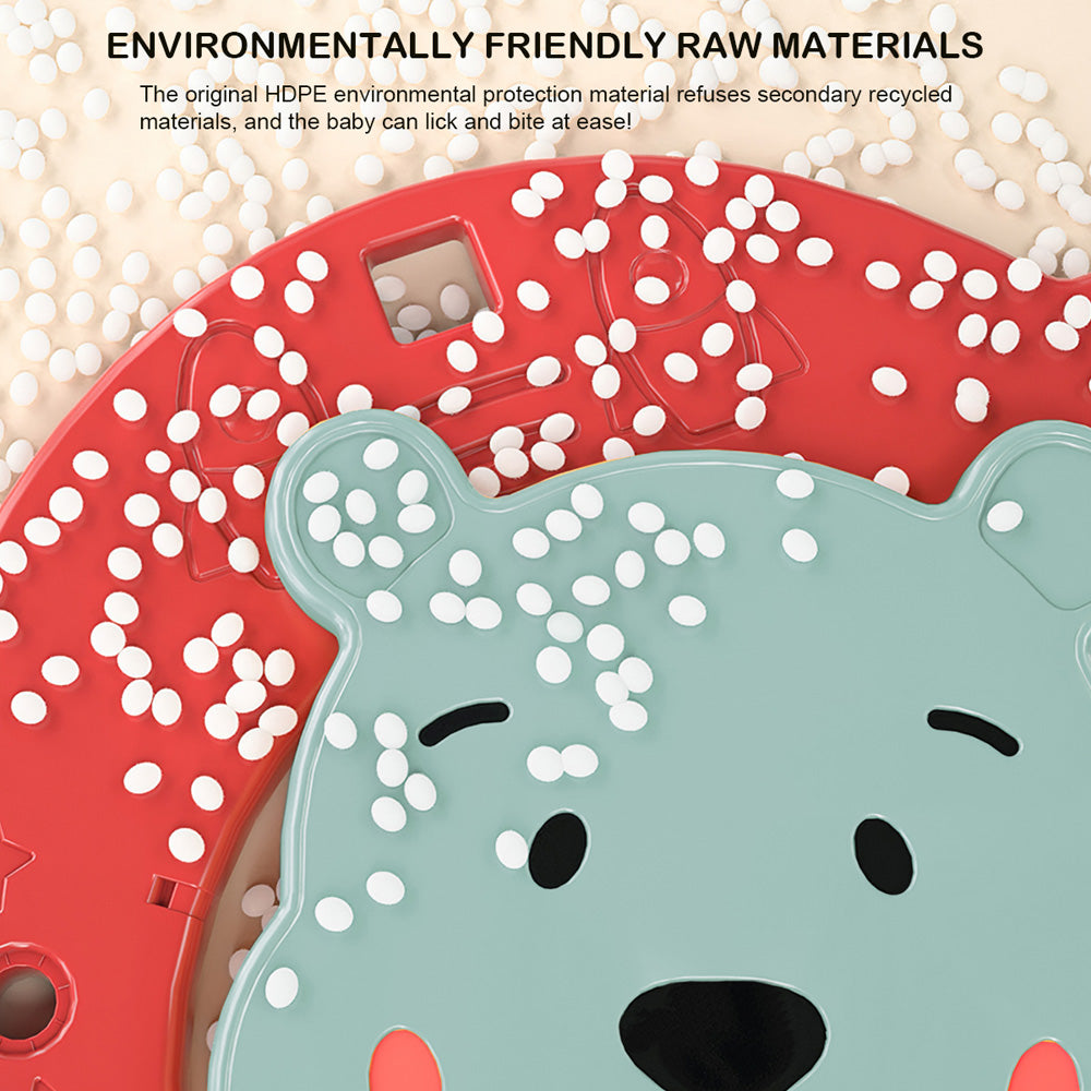 iYofe Kids Basketball Hoop Set， 3 in 1 Adjustable Height Basketball Hoop for Indoor Outdoor， Kids Sport Toy Basketball Stand w/Basketball， Ring Toss， Soccer， Gift for Boys Girls Christmas， Green