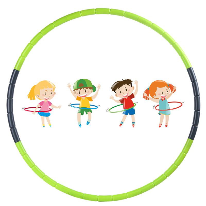 Taicanon Toy Hoop Bundle Pack - Snap Together Detachable Plastic Hoops - Kids Exerice Hoop for Sports Playing