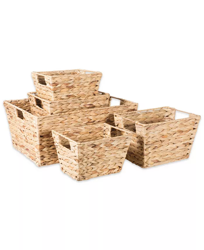 Design Imports Water Hyacinth Basket Set of 5
