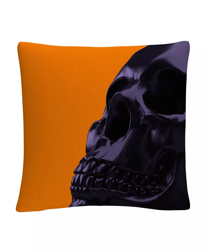 Baldwin ABC 3D Skull Halloween Decorative Pillow， 16