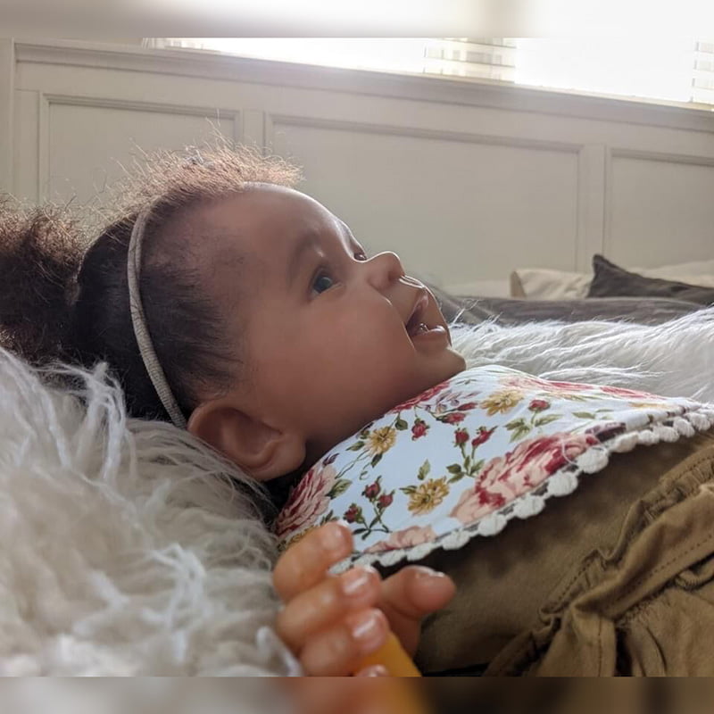 Reborn Baby Dolls Black Girl, 24 Inch Realistic Reborn Doll African American Newborn Weighted Baby Dolls That Look Real