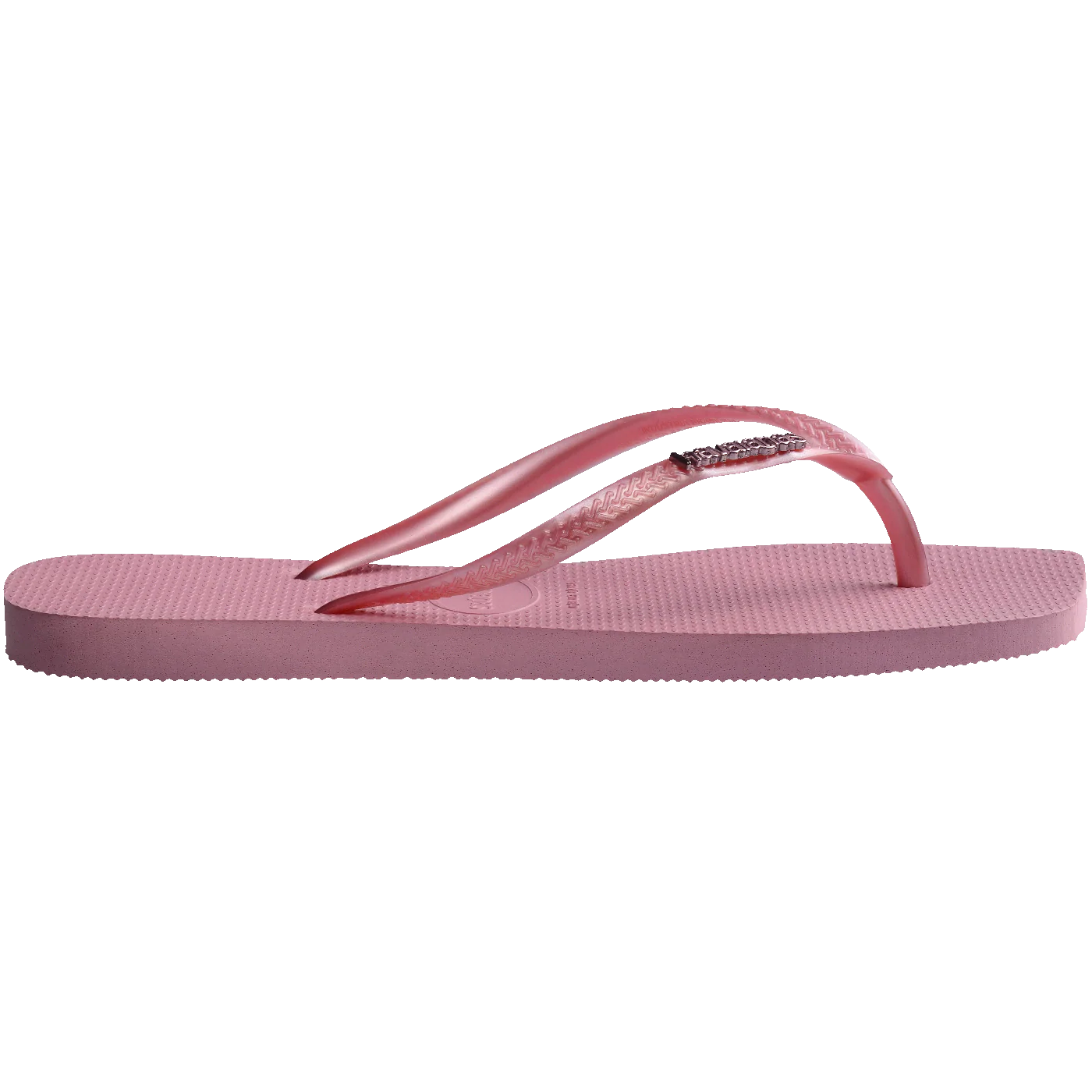 Chinelo Havaianas Slim Square Logo Metallic