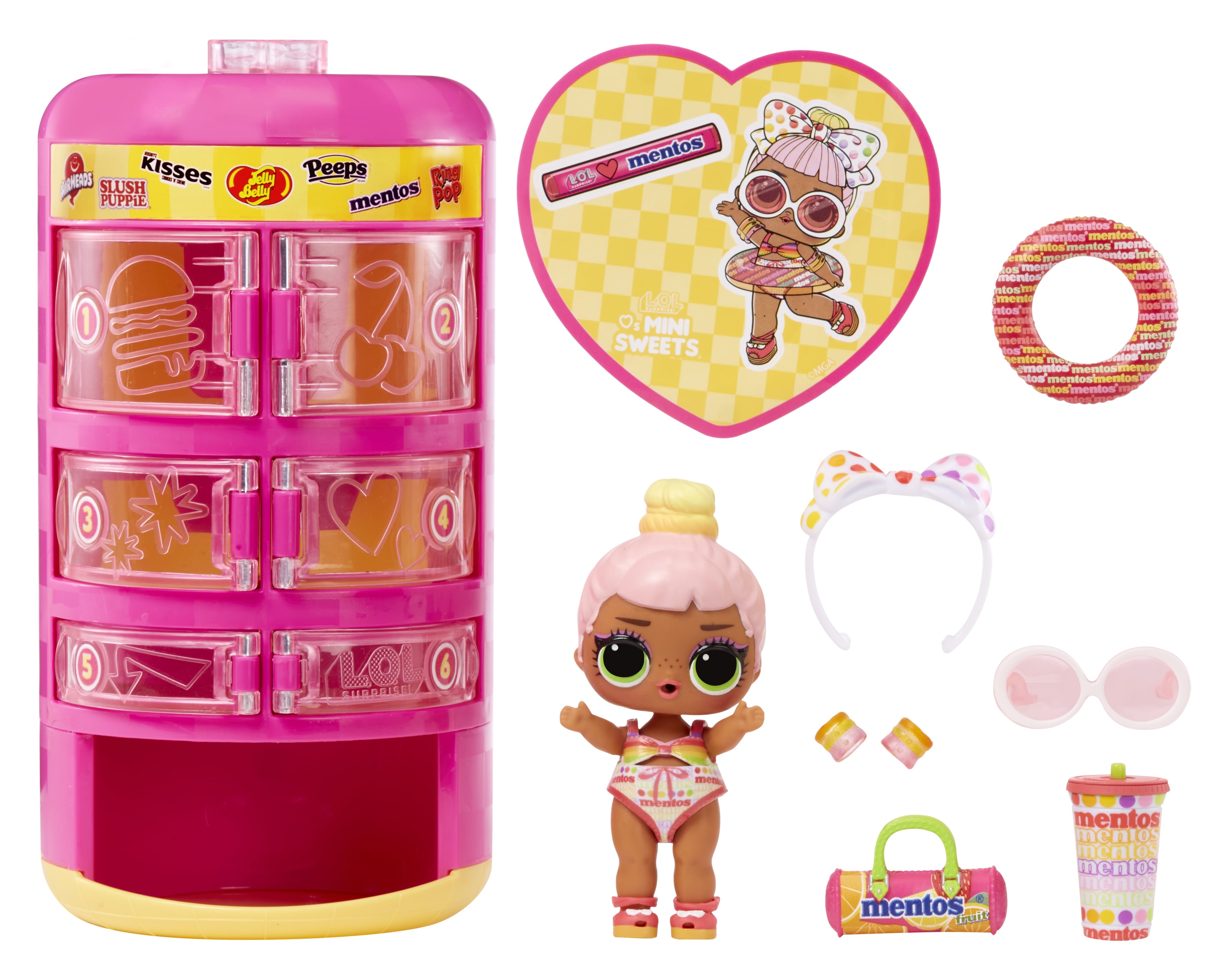 LOL Surprise Loves Mini Sweets Surprise-O-Matic Series 2 with 8 Surprises, Accessories, Limited Edition Doll, Candy Theme, Collectible Doll - Great Gift for Girls Age 4+