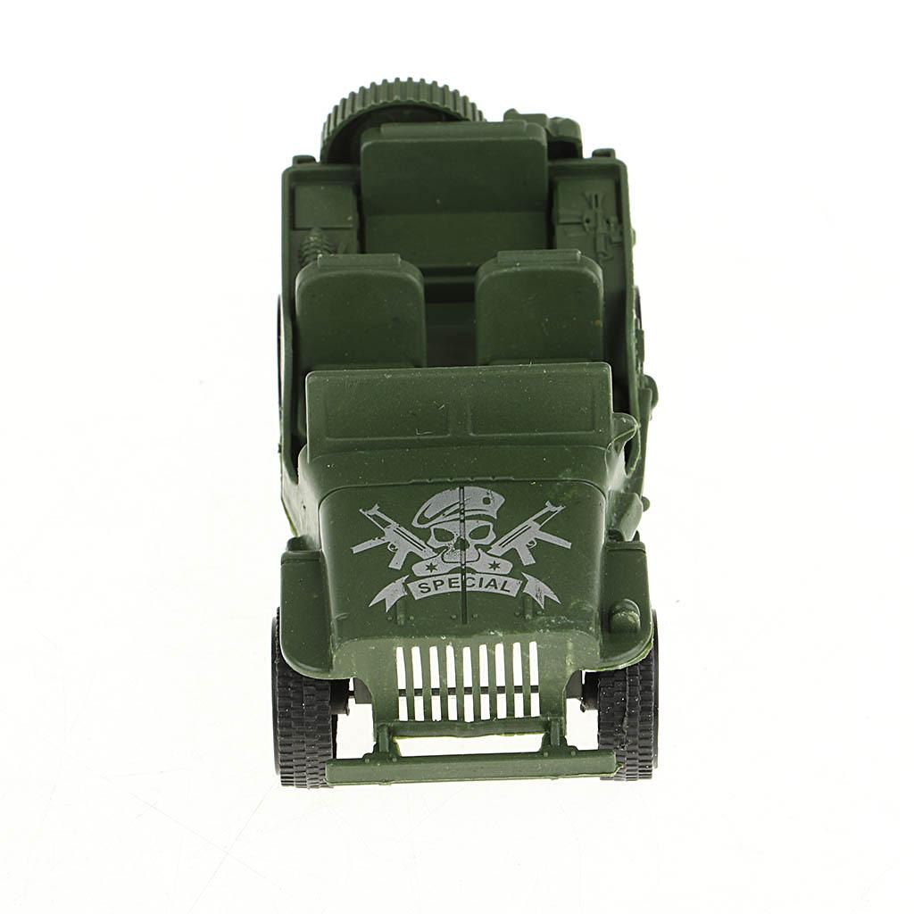 10 Pieces of Car Vehicle Models Toy Soldier Action Figure Accessories