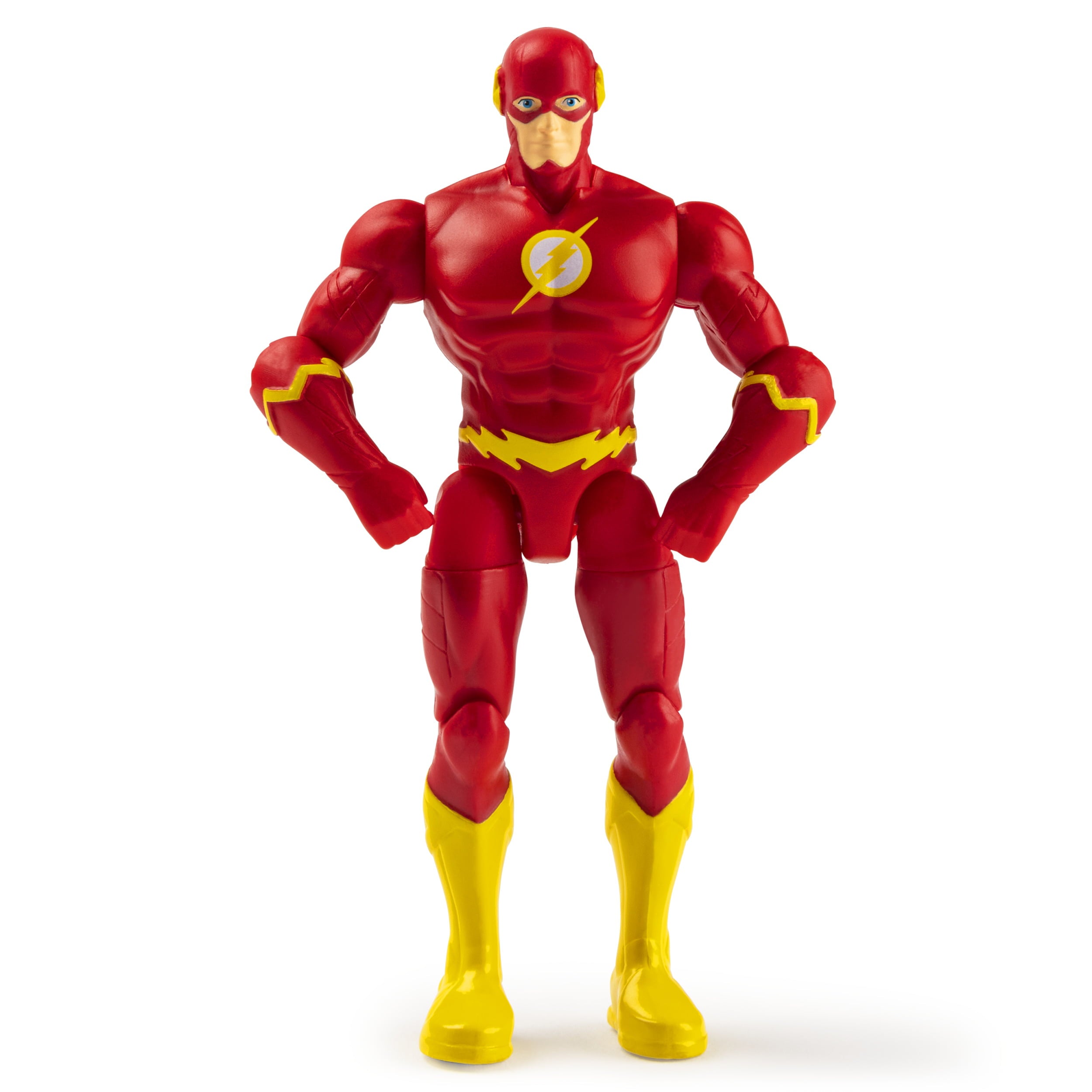 DC Comics， 4-Inch THE FLASH Action Figure with 3 Mystery Accessories， Adventure 1