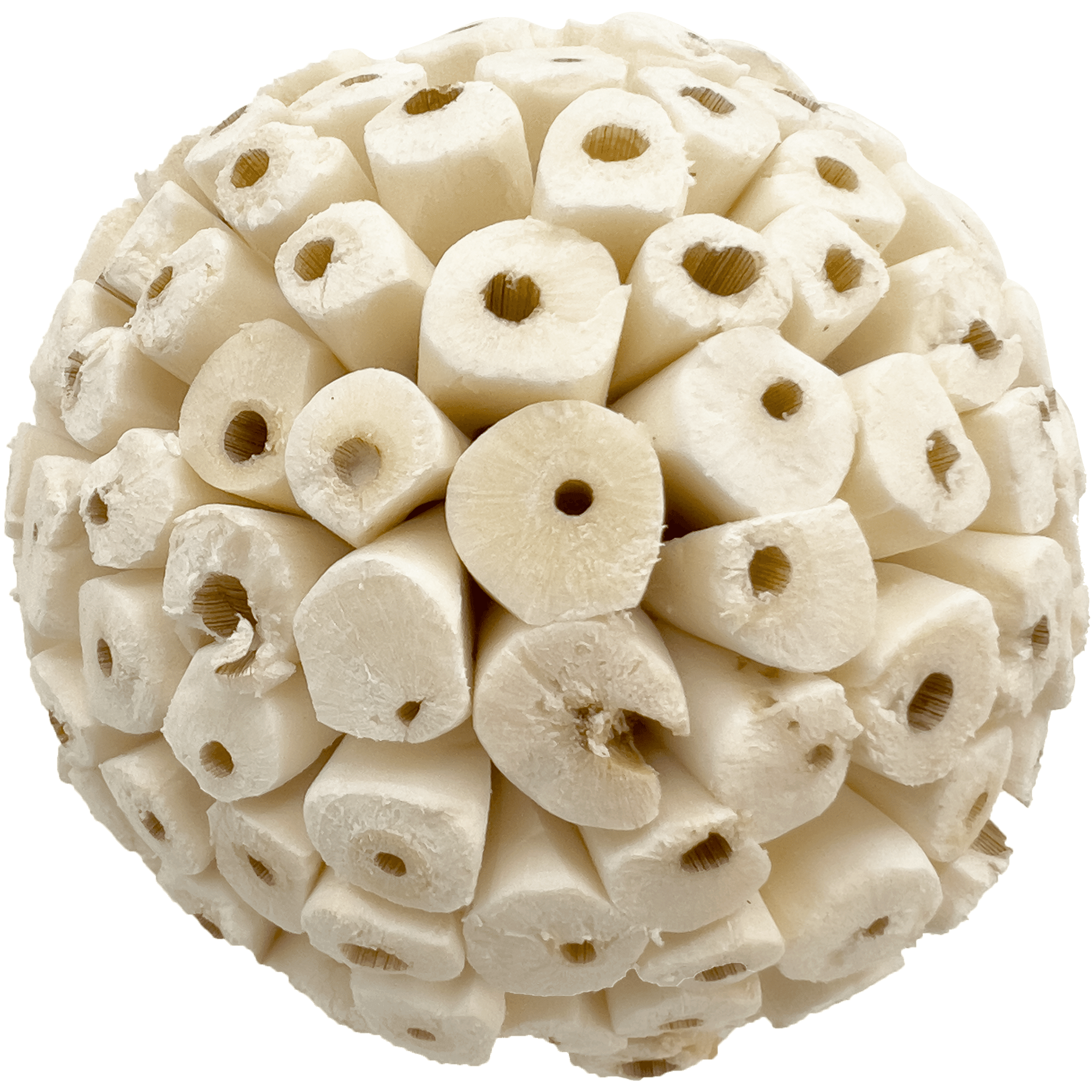 5101 Pk3 Big Sola Bird Balls 3.2 Inch Diameter MandM Bird Toys Natural Material Shredding