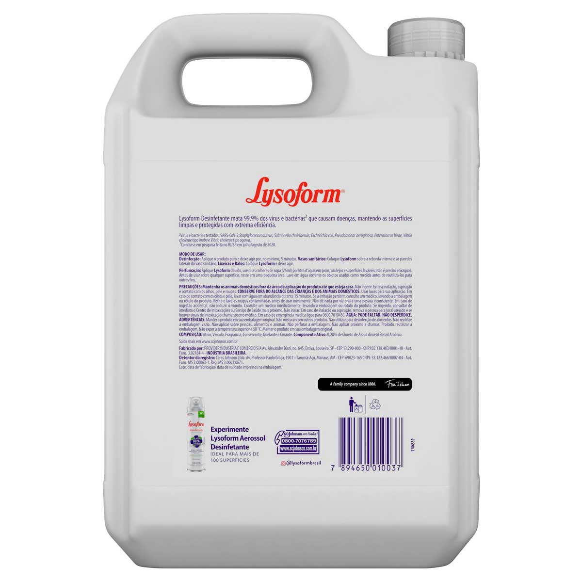 Desinfetante Liquido Lysoform Lavanda 5L