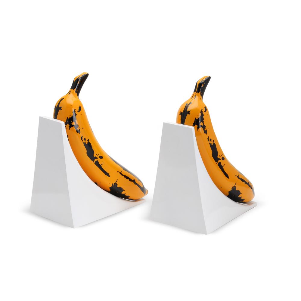 Kidrobot x Andy Warhol Resin Banana Bookends - Yellow Edition (PRE-ORDER)