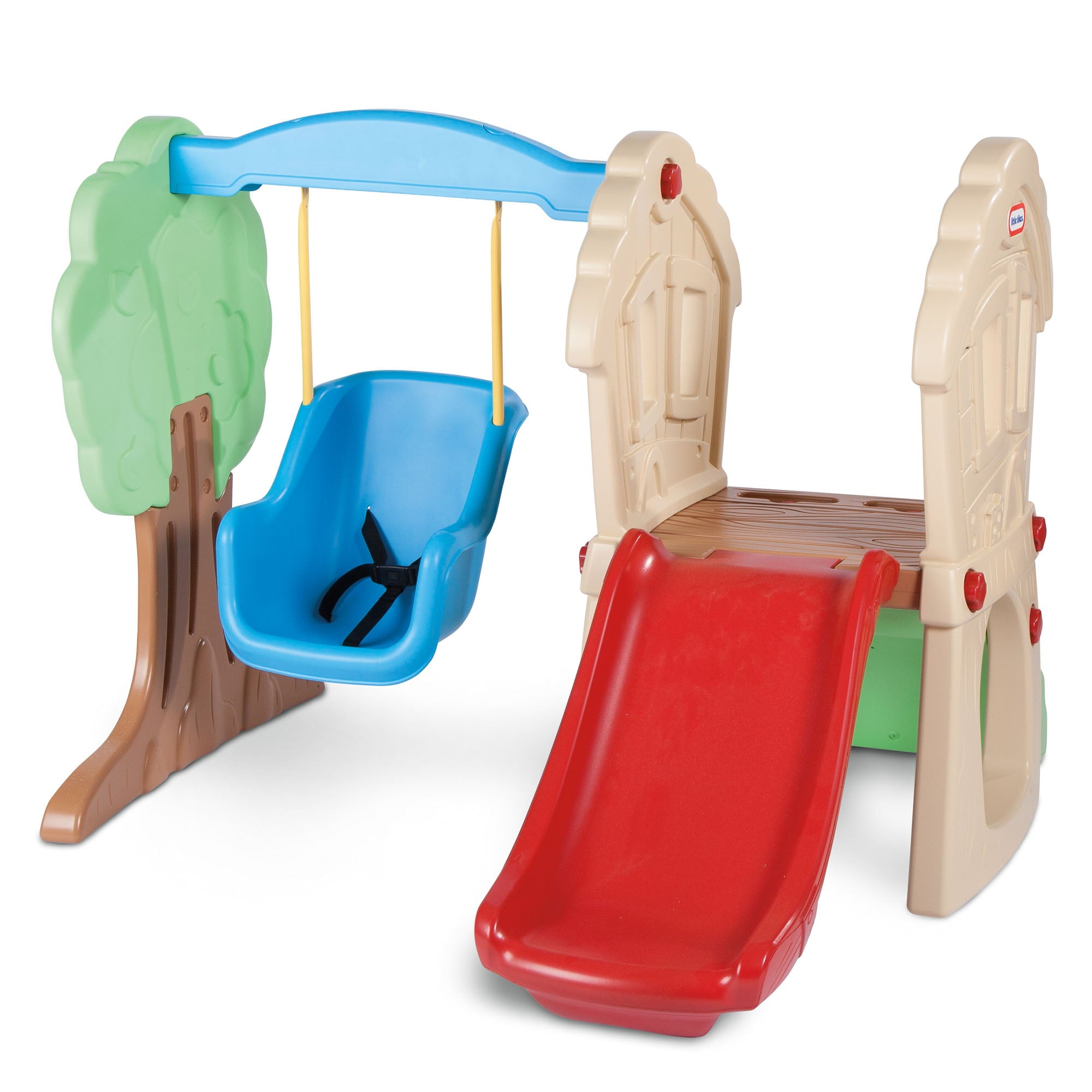 Little Tikes Hide and Seek Climber and Swing - Kids Slide Backyard Play Set