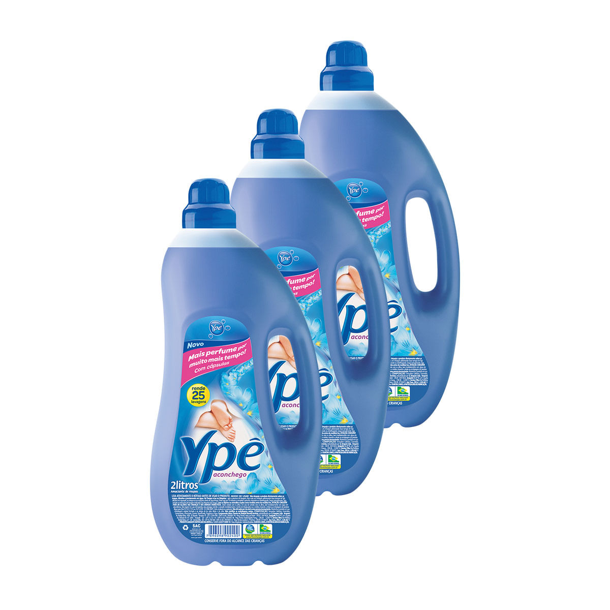 Amaciante Ype Aconchego 2 Litros - 3 Unidades