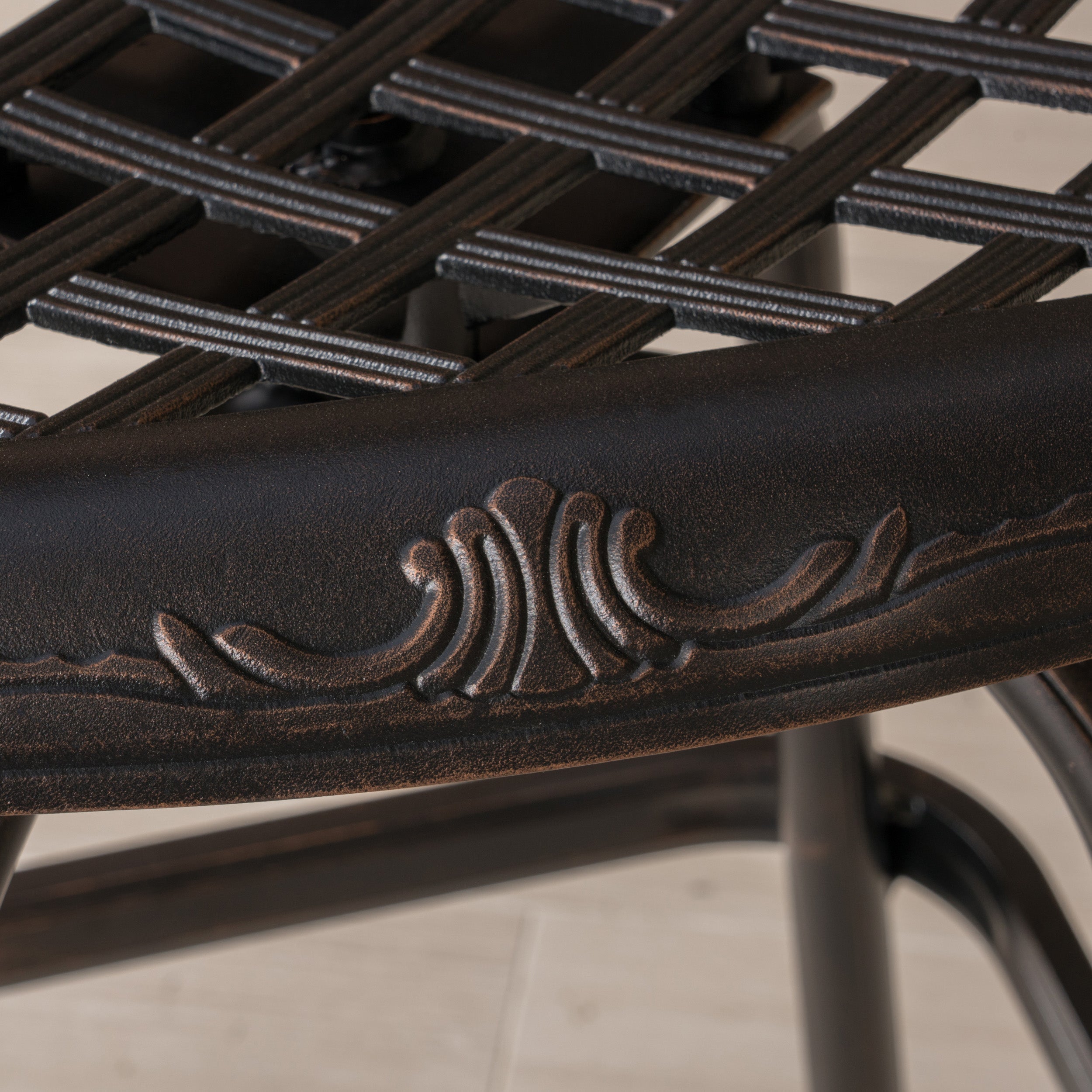 Paris 30-Inch Cast Aluminum Swivel Bar Stool (Set of 2)