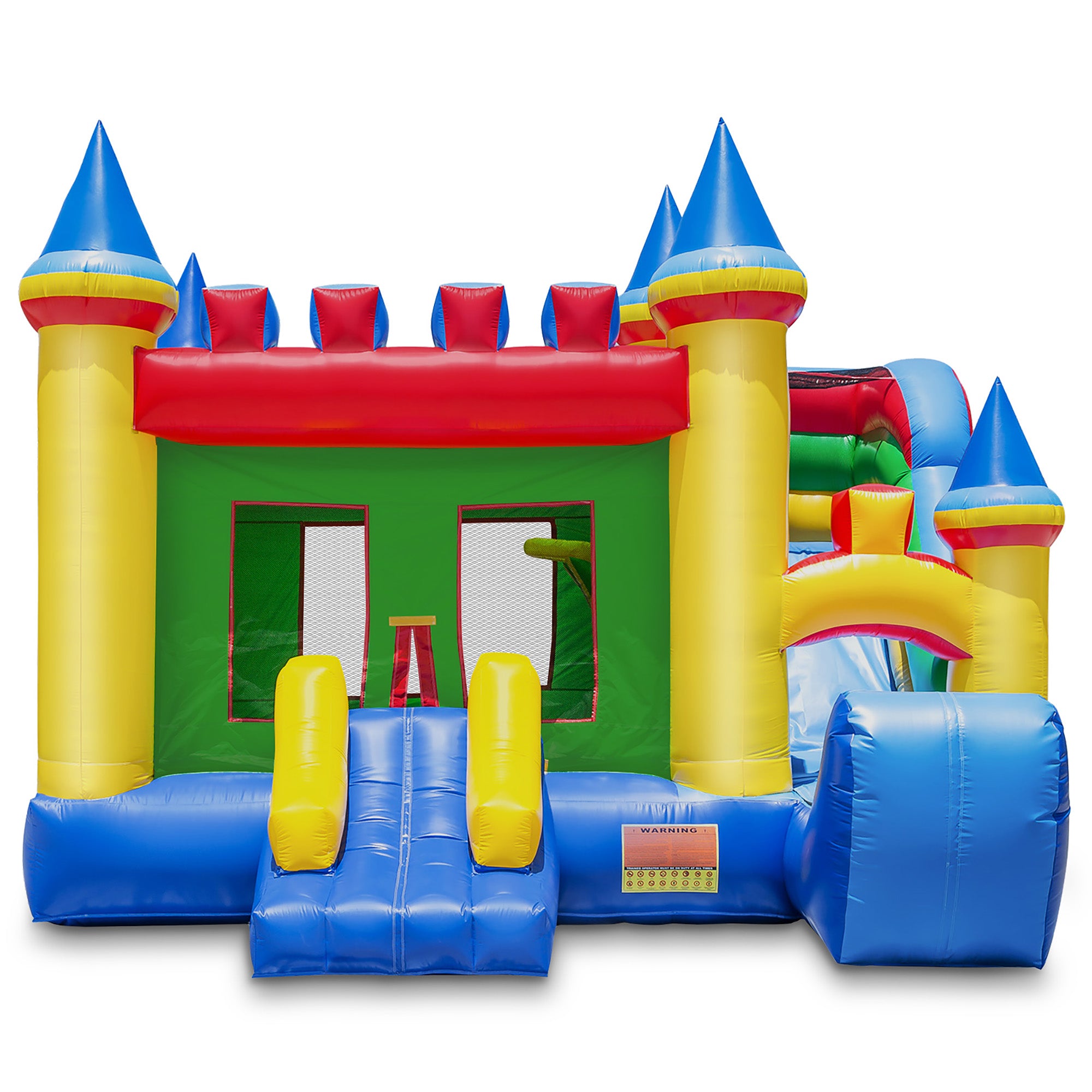 Cloud 9 Commercial Grade Castle Bounce House with Slide and Blower - 100% PVC 16' x 17' Inflatable Bouncer