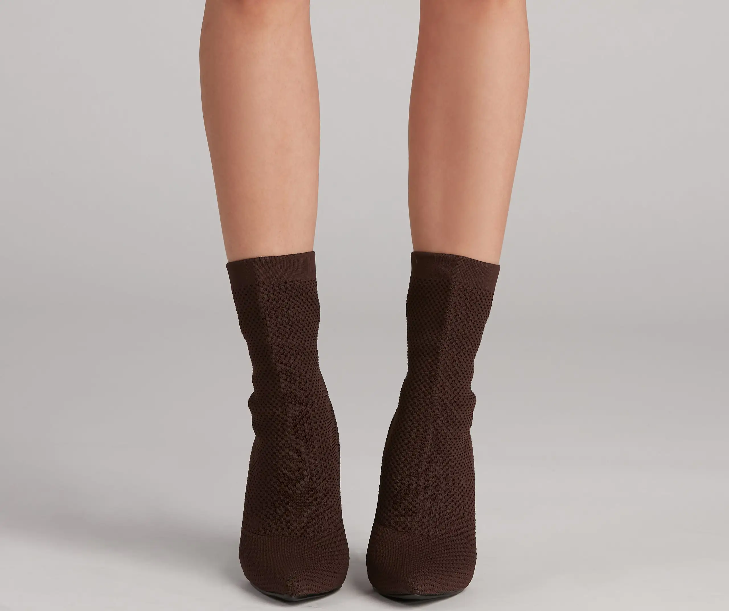 Major Strut Knit Stiletto Booties