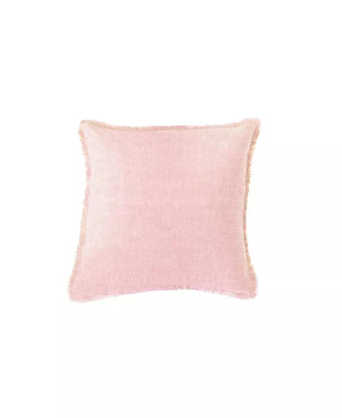Anaya Home Light Pink Linen Down Euro Pillow