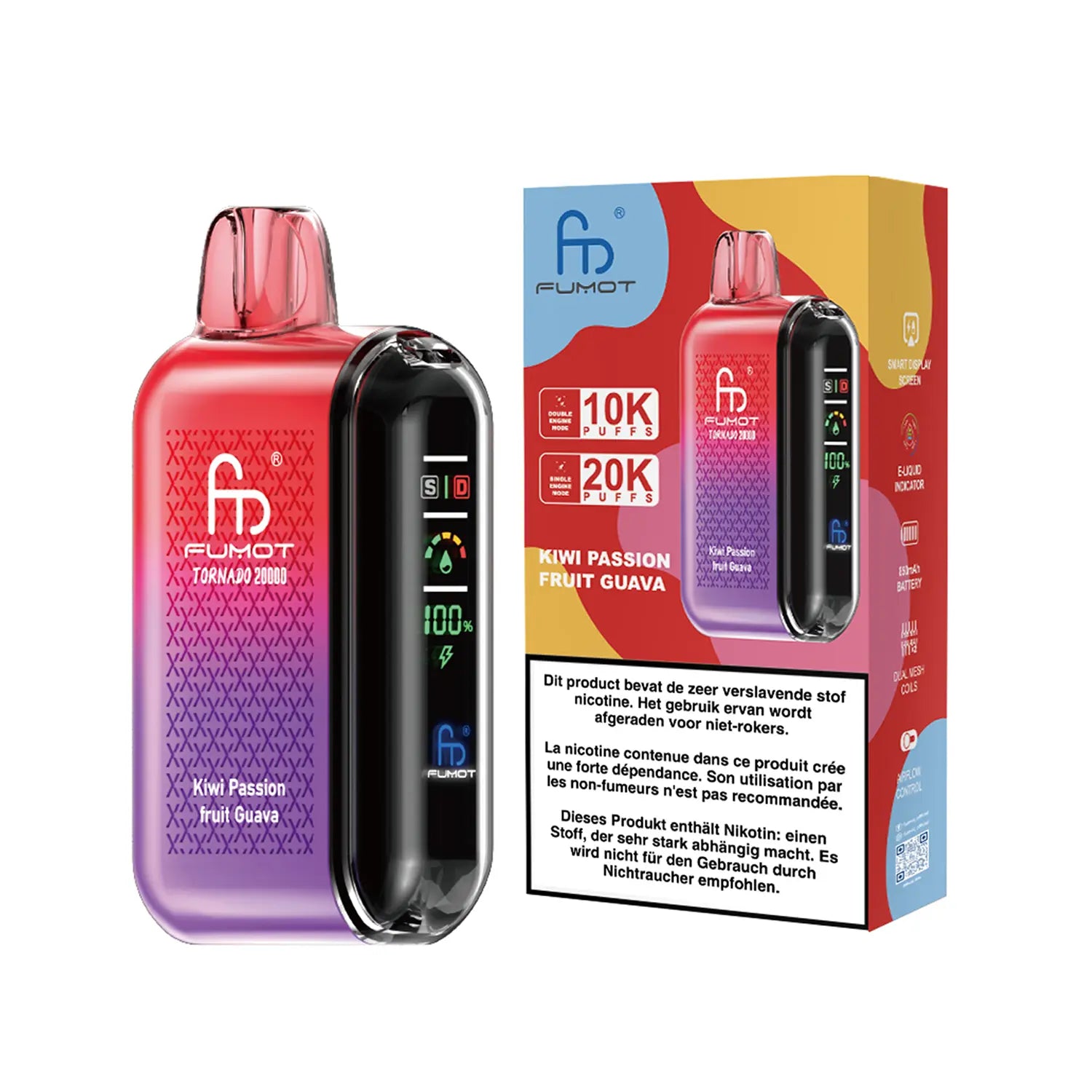 Fumot Tornado Vape 20000 - Kiwi Passionfruit Guava