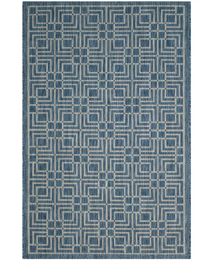 Safavieh Courtyard Navy and Gray 2' x 3'7