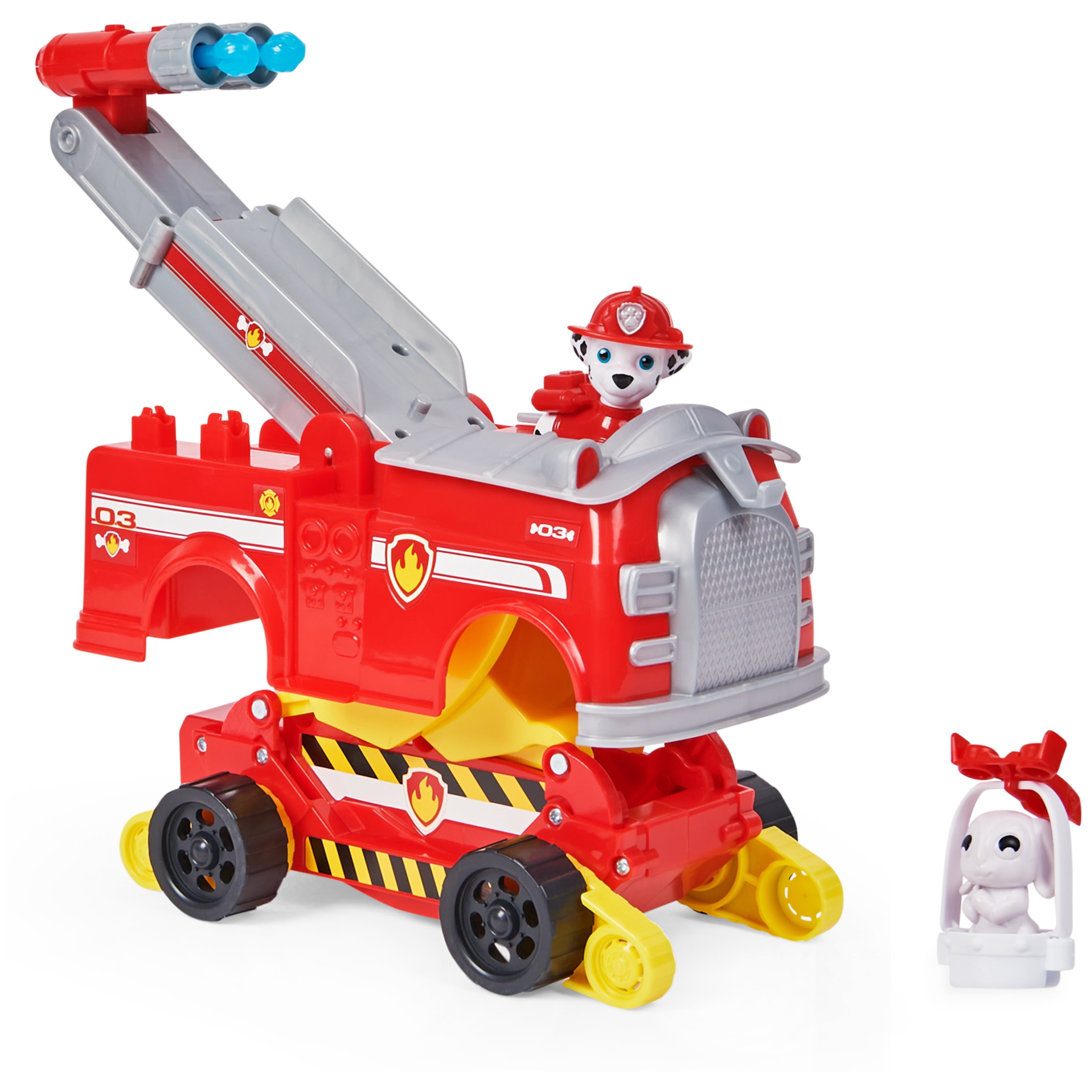 PAW Patrol: Rise and Rescue Transforming Vehicle with Marshall Figure， For Ages 3 and up