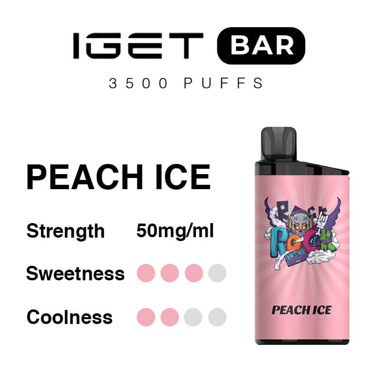 IGET Bar - Peach Ice (3500 Puffs)