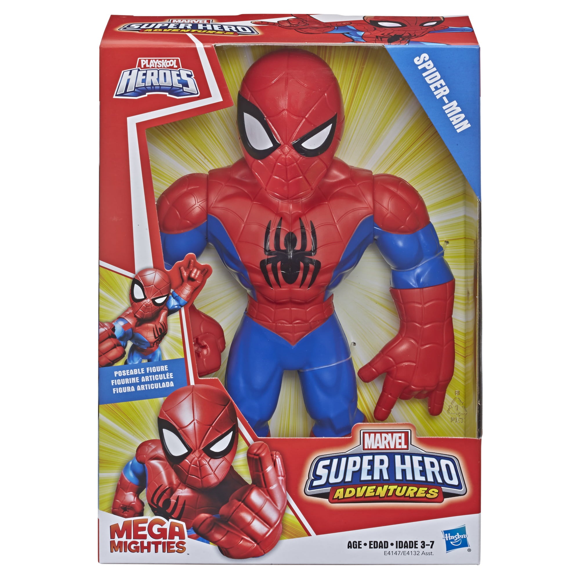 Marvel Super Hero Adventures Mega Mighties Spider-Man 10-inch Action Figure