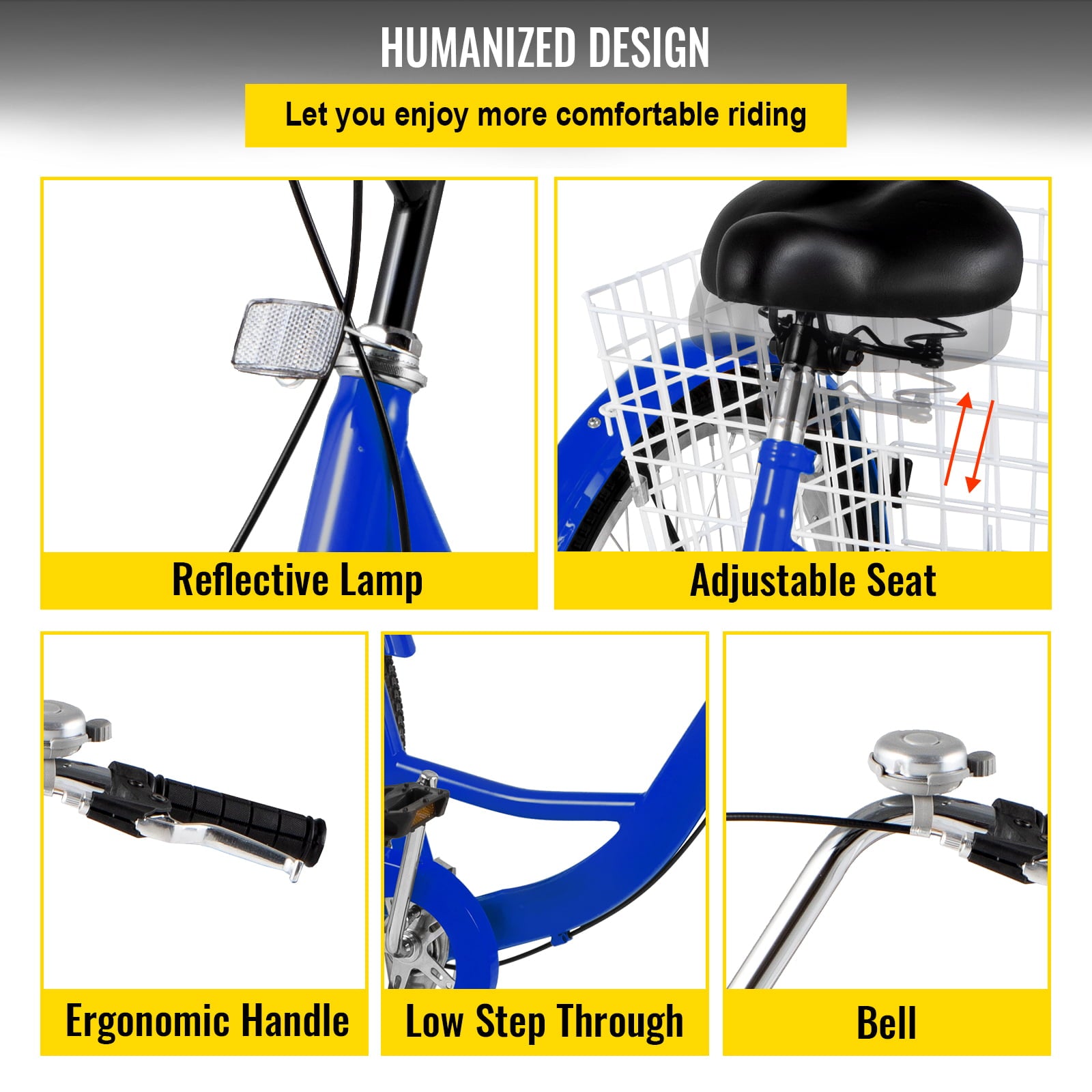 VEVOR Adult Tricycle 24