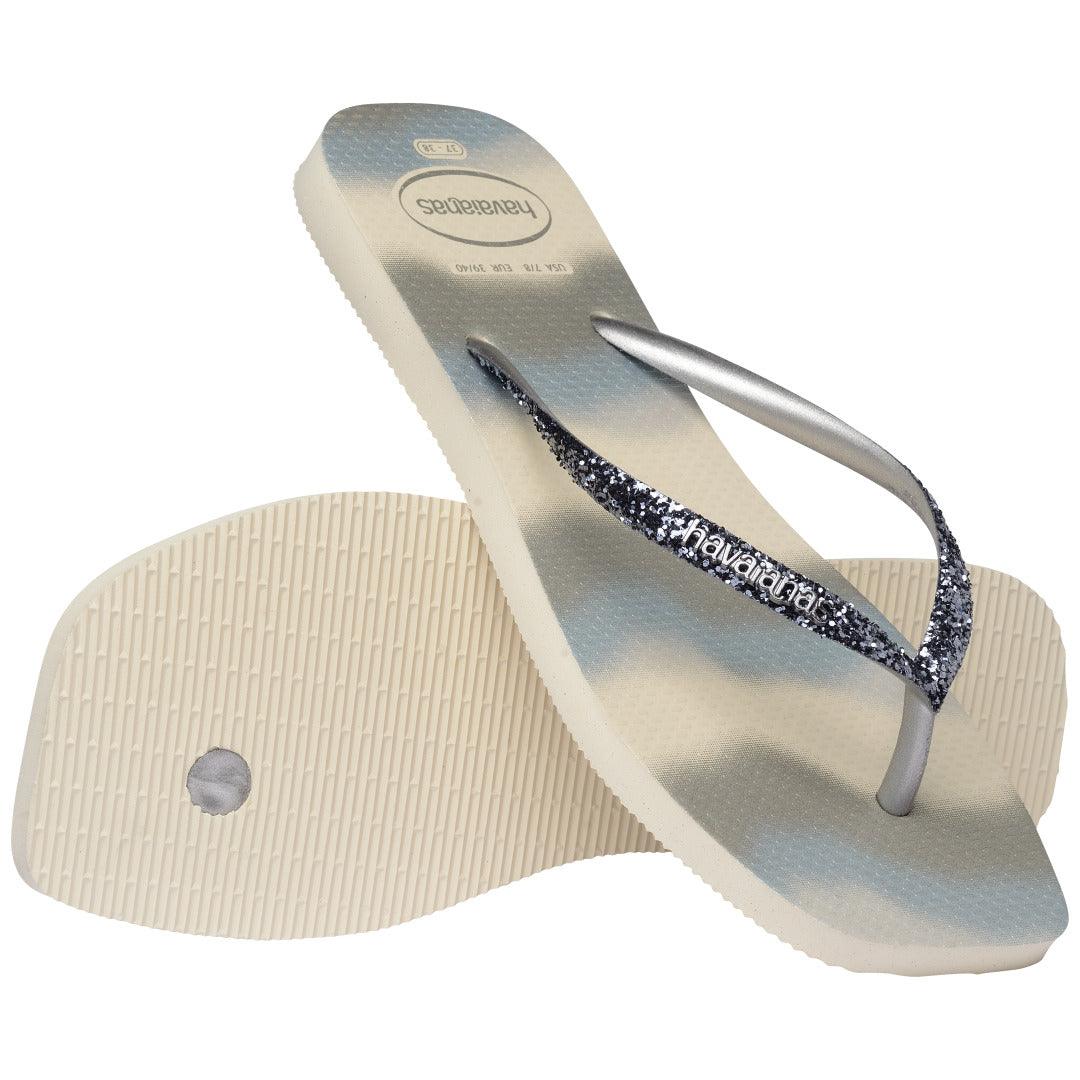 Chinelo Havaianas Slim Square Glitter Party