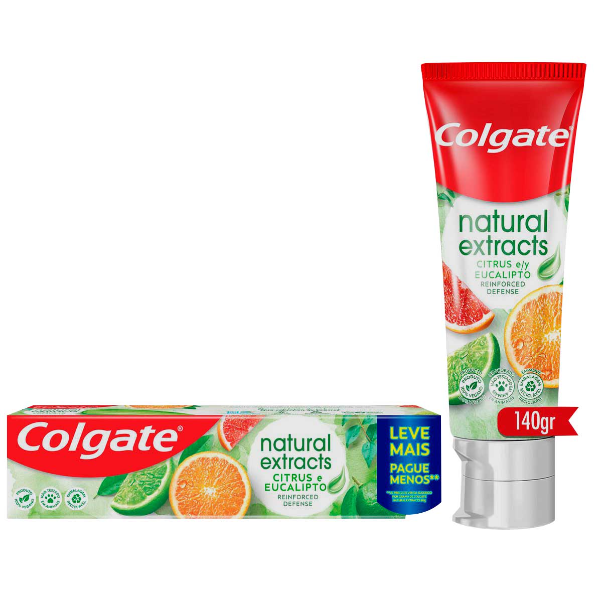 Creme Dental Colgate Natural Extracts Citrus e Eucalipto 140g