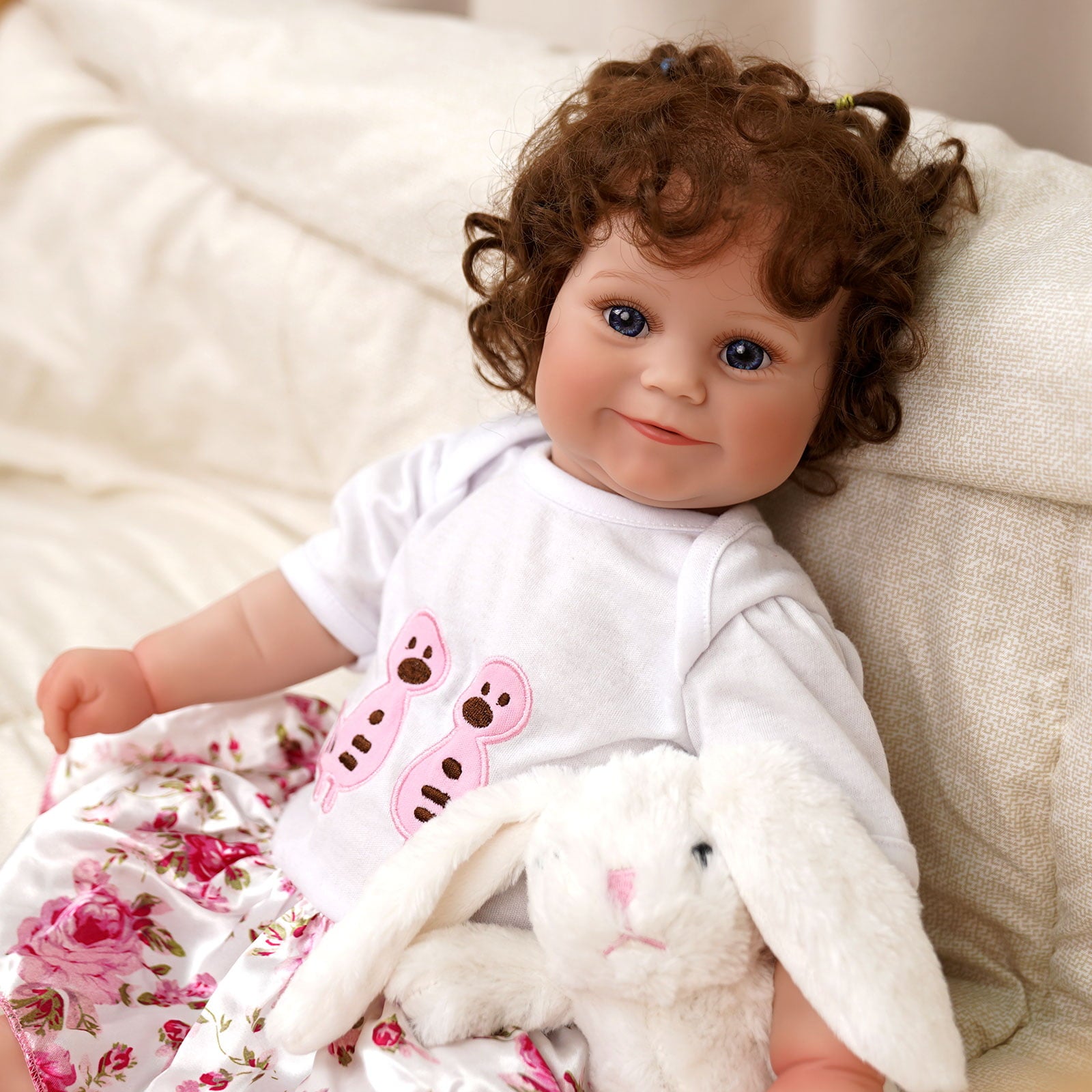 JIZHI Lifelike Reborn Baby Dolls 20 inch Realistic Newborn Baby Dolls Real Life Baby Dolls with Gift Box for Kids Age 3 +