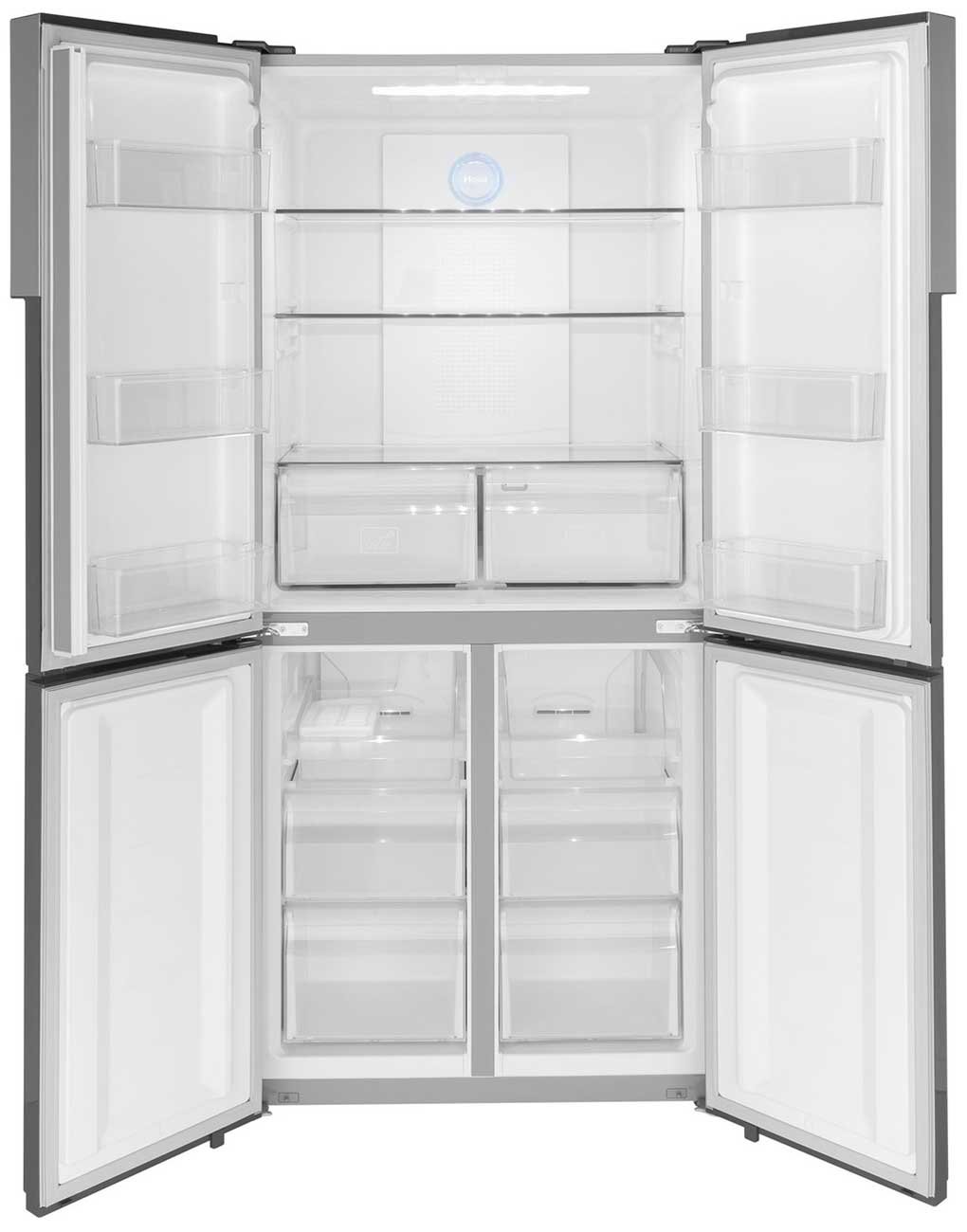 Haier 16.4 Cu. Ft. Fingerprint Resistant Stainless Steel Quad Door Refrigerator