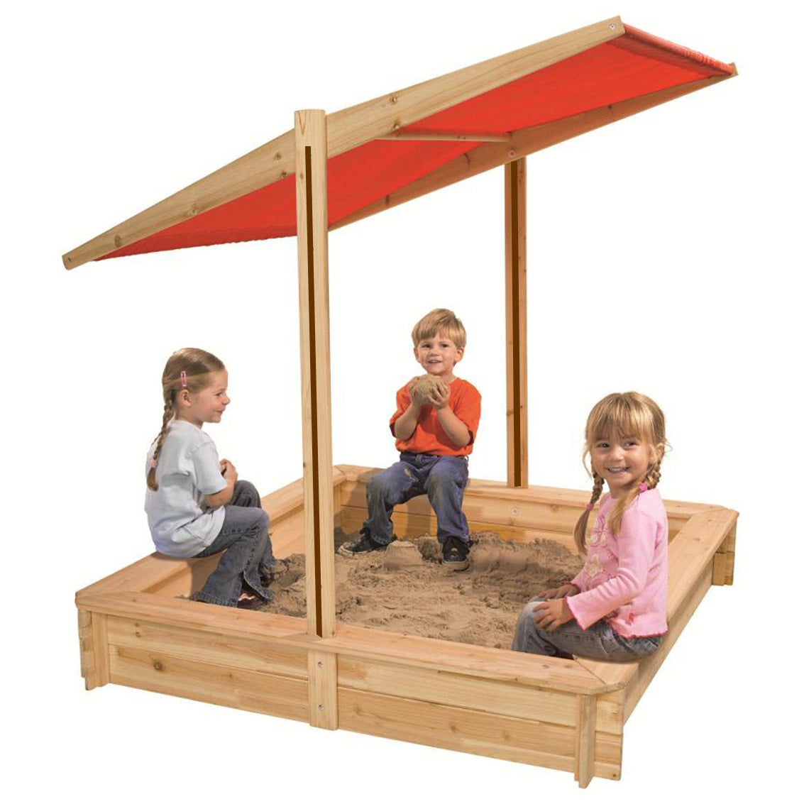 Vandue Corporation Modern Home 4' Rectangle Sandbox with Cover
