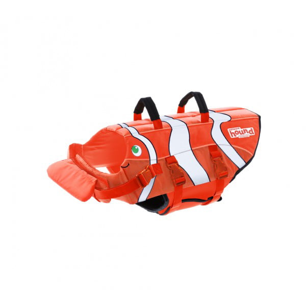 Outward Hound PupSaver Fun Fish Ripstop Dog Life Jacket， Extra-Small， Orange