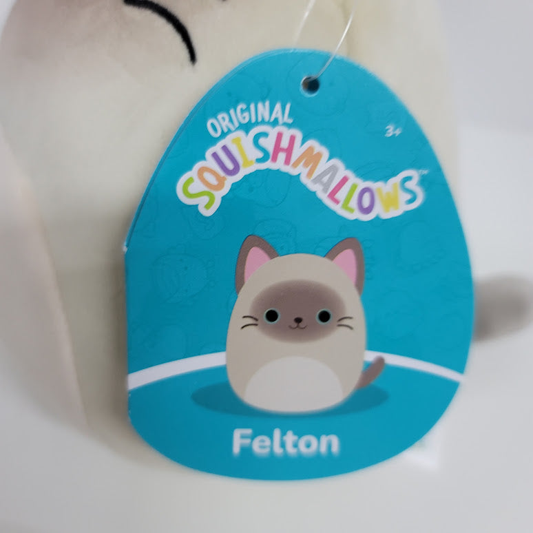 Squishmallows Official Kellytoys Plush 7.5 Inch Felton the Siamese Cat Ultimate Soft Plush Stuffed Toy